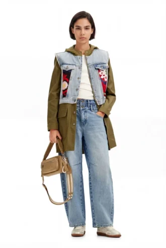 2-In-1 Embroidered Hybrid Parka