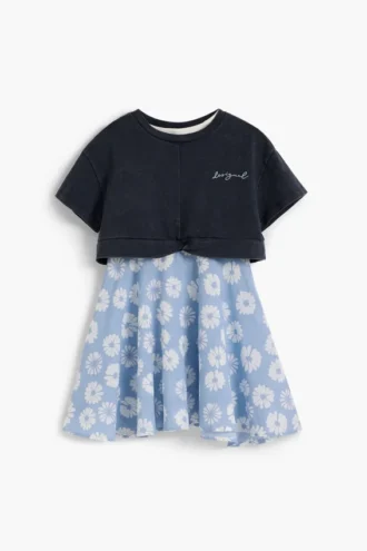 2-In-1 Floral Dress