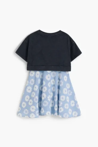 2-In-1 Floral Dress
