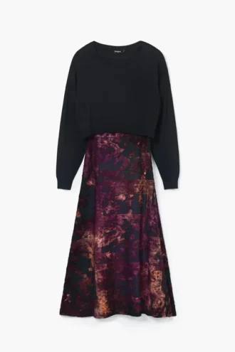 2-In-1 Midi Dress