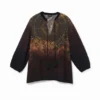 3/4 Sleeve Printed Blouse