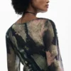 Abstract Midi Dress