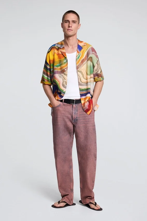 Abstract Print Shirt Abstract Print Shirt