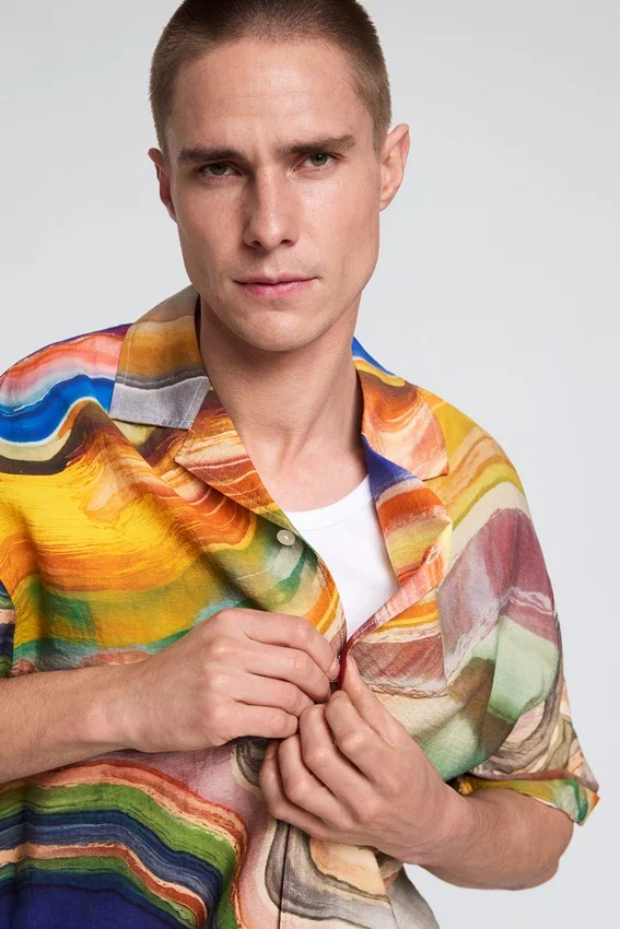 Abstract Print Shirt Abstract Print Shirt