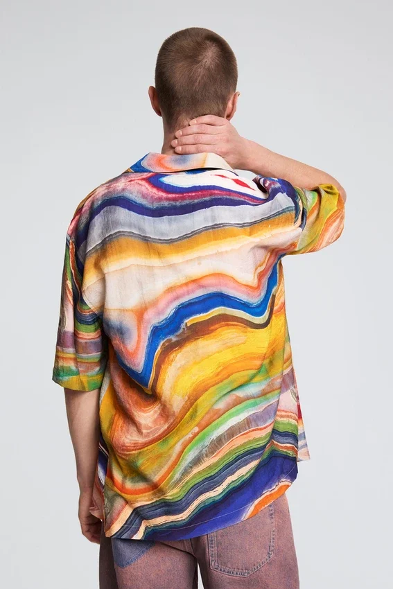 Abstract Print Shirt Abstract Print Shirt