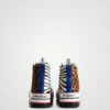 Animal Print High-Top Platform Sneakers