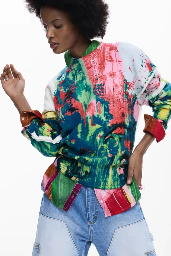 Arty Printed Sweater Arty Printed Sweater
