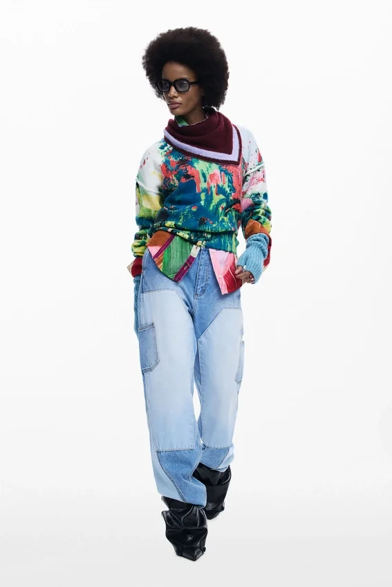 Arty Printed Sweater Arty Printed Sweater