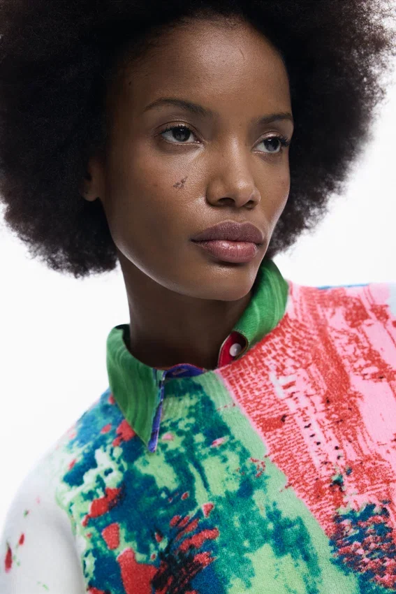 Arty Printed Sweater Arty Printed Sweater