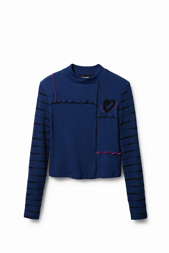 Arty Ribbed Flounce T-Shirt Arty Ribbed Flounce T-Shirt