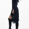 Asymmetric Black Dress Mar&Iacute;A Escote