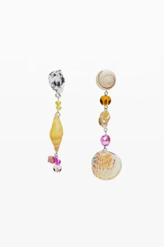 Asymmetric Combined Zalio Earrings