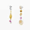 Asymmetric Combined Zalio Earrings
