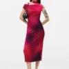 Asymmetric Draped Dress