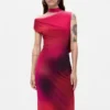 Asymmetric Draped Dress