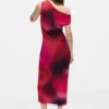 Asymmetric Draped Dress