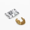 Asymmetric Earrings Gold and Silver Plated Zalio