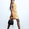 Asymmetric Floral Dress