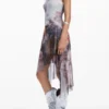 Asymmetric Floral Dress