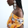 Asymmetric Floral Dress