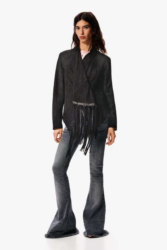 Asymmetric Jacket 100% Leather Masha Popova Asymmetric Jacket 100% Leather Masha Popova