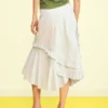 Asymmetric Midi Skirt