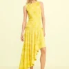 Asymmetric Printed Dress