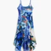 Asymmetric Printed Dress