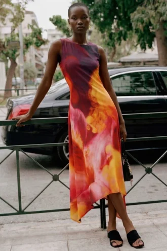Asymmetric Sleeveless Dress