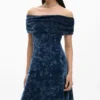 Asymmetric Tie-Dye Dress