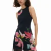 Asymmetrical Floral Dress