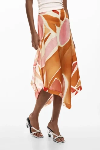 Asymmetrical Petal Skirt