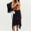 Asymmetrical Printed Skirt