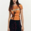 Asymmetrical Printed Skirt