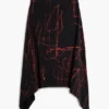 Asymmetrical Printed Skirt