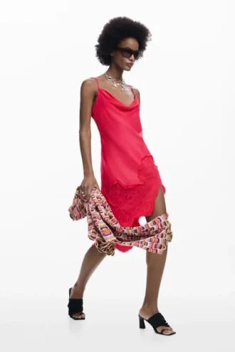 Asymmetrical Slip Dress