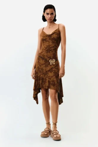 Asymmetrical Strappy Dress