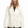 Asymmetrical Striped Blazer Asymmetrical Striped Blazer