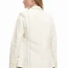 Asymmetrical Striped Blazer Asymmetrical Striped Blazer