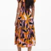 Bardot Dress with Ruffles