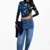 Bicolor Floral T-Shirt Bicolor Floral T-Shirt