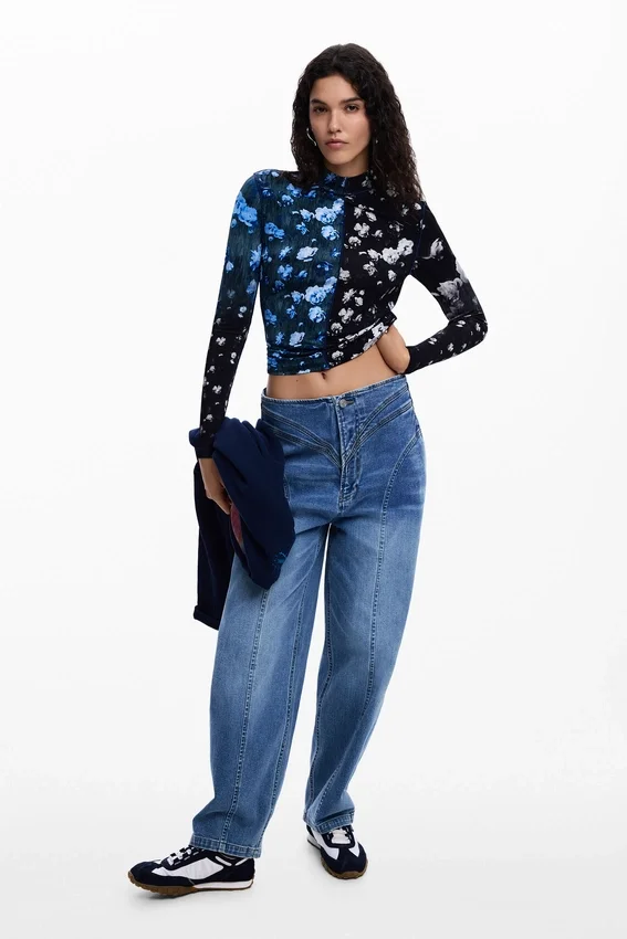 Bicolor Floral T-Shirt Bicolor Floral T-Shirt
