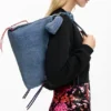 Big Denim Heart Bag