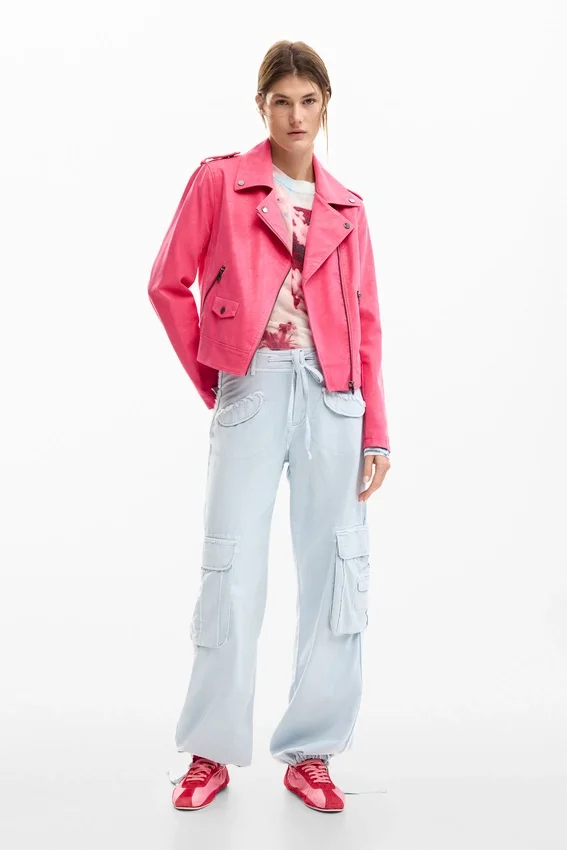 Biker Jacket Leather Effect Biker Jacket Leather Effect