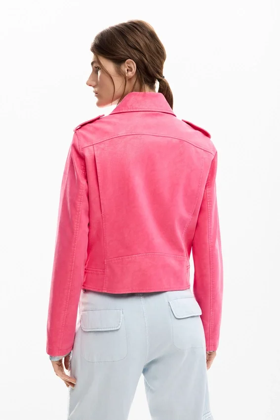 Biker Jacket Leather Effect Biker Jacket Leather Effect