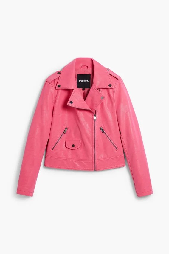 Biker Jacket Leather Effect Biker Jacket Leather Effect