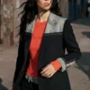 Bimaterial Blazer