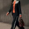 Bimaterial Blazer
