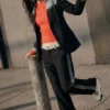 Bimaterial Blazer