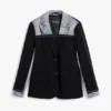Bimaterial Blazer